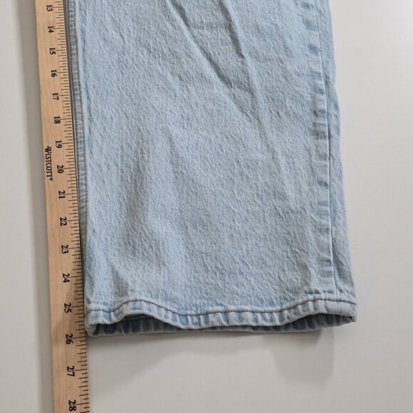 Abercrombie & Fitch Curve Love Jean Women 33 / 16R Light Blue High Rise Cropped - Picture 8 of 16